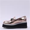 Marco Moreo Stockholm Platform Link Shoe - Gold Metallic